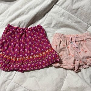 GAP Pink and Purple Two-Tone Shorts with Fitted Design
